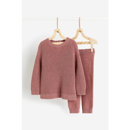 2-piece Knit Set, Pink