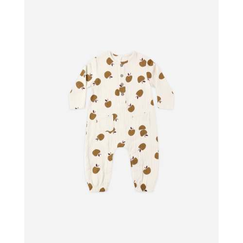 Long Sleeve Woven Jumpsuit || Golden Apples – Rylee + Cru