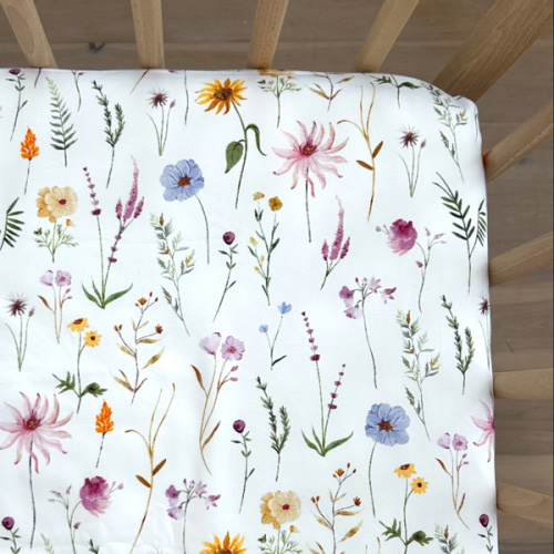 Waterproof Cot Sheet | Wildflower – Little Human Linens