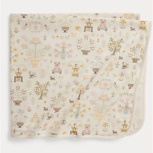 Polo Bear Cotton Interlock Blanket
