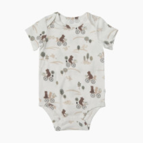 Loulou Lollipop Bodysuit (Tencel) - Bears On Bikes, 3-6 M