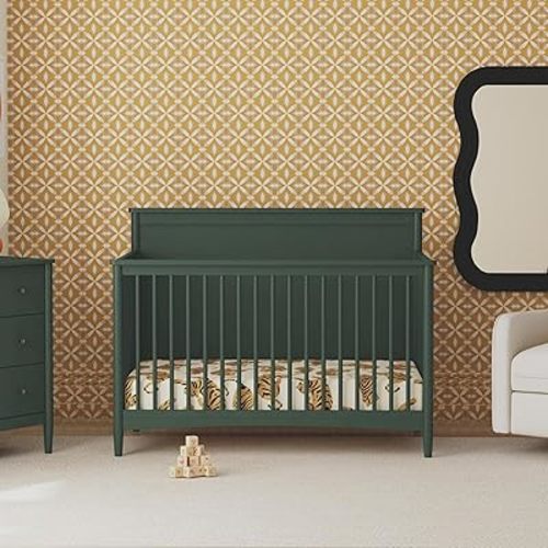 Davinci Frem 4-in-1 Convertible Crib in Forest Green, GREENGUARD Gold Certified