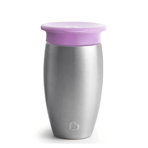 Munchkin Miracle Stainless Steel 360° Sippy Cup | Light Purple