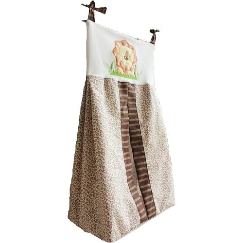 African Lion Themed Diaper Organizer (Golden-Brown, Animal Print)