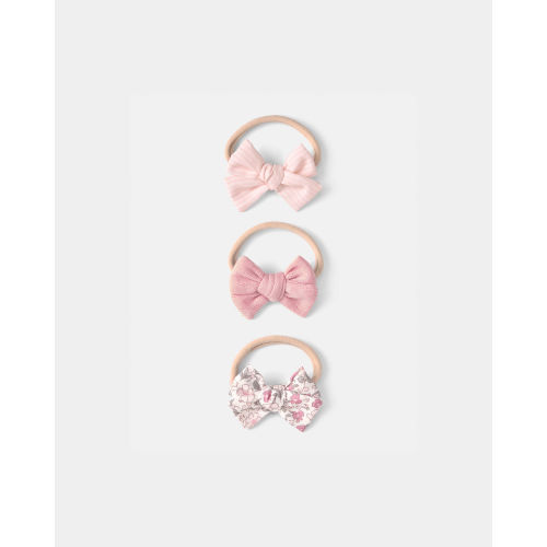 Baby Girl 3-Pack Headbands - Pink | Carter's
