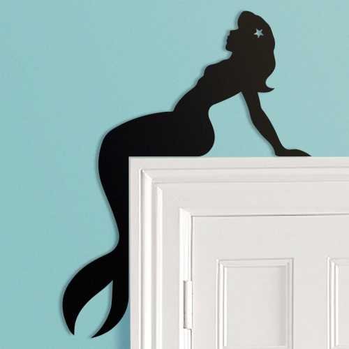 Mermaid Door Frame Topper Metal  | Ocean Mermaid Door Topper | Metal Wall Art | Mermaid Door Hanging | Mermaid Wall Decor