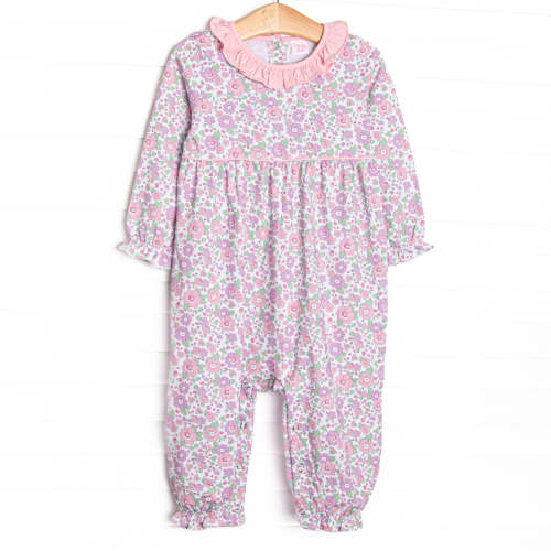 Bellflower Beauty Romper, Pink Floral – Stitchy Fish