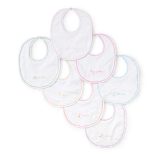 Days of the Week Girls Bib Set