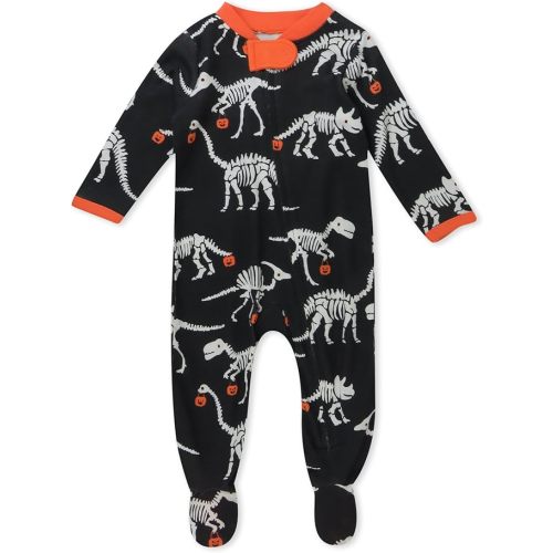 HonestBaby Celebration Sleep & Play Footed One-Piece Pajama Sleeper 100% Organic Cotton
