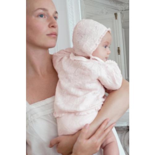 COTTON-SILK KNIT JACKET AND BLOOMERS SET - Pastel pink | ZARA United States