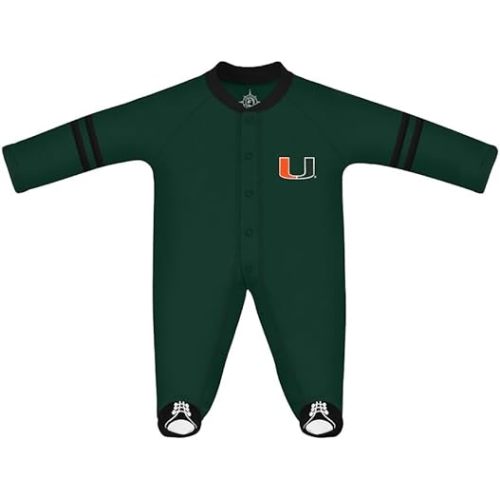 Creative Knitwear College Baby Infant Sports Shoe Footed Romper - Team Logo, Many Colors, Unisex, (0-9 Months)