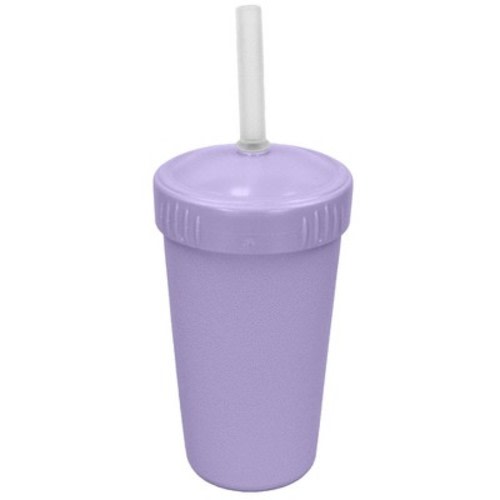 Re-Play 10oz Straw Cup with Silicone No-Pull-Out Straw - Lavender: BPA-Free, Textured Surface, Straw Lid