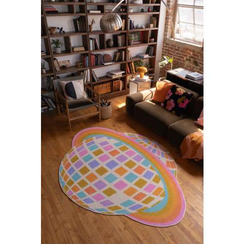 Disco Planet Rug by Darra Sargent