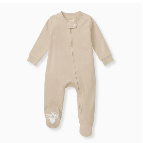 Solid Rib Organic Cotton Sleep & Play - Hummus