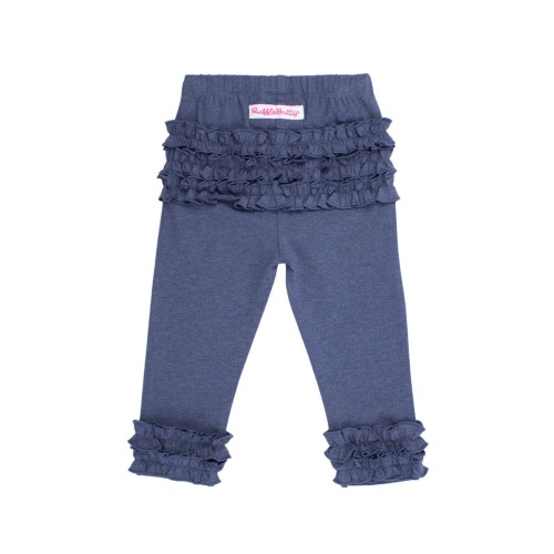Baby Girls Ruffle Leggings with Signature Rear Ruffles, Newborn