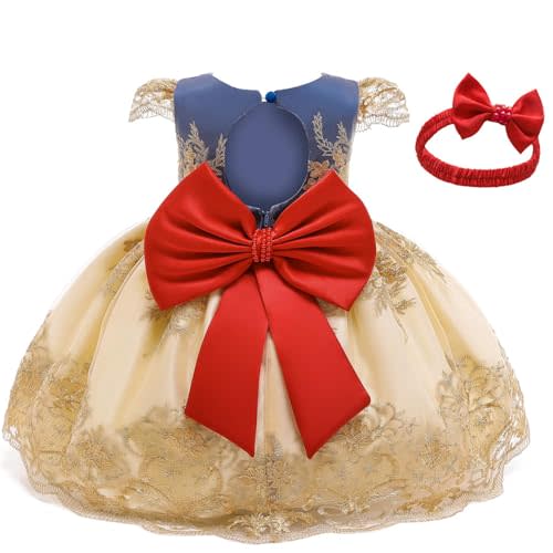 NNJXD Toddler Princess Flower Dress Baby Girls Birthday Wedding Party Dresses