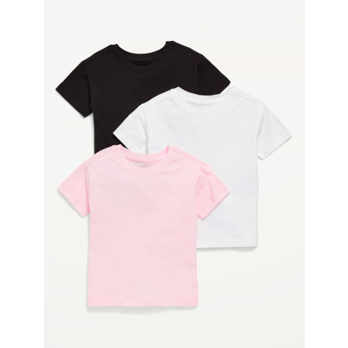 Short-Sleeve T-Shirt Variety 3-Pack for Toddler Girls