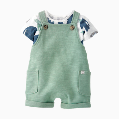 Little Planet 2-Piece Organic Cotton Shortall Set - Multi