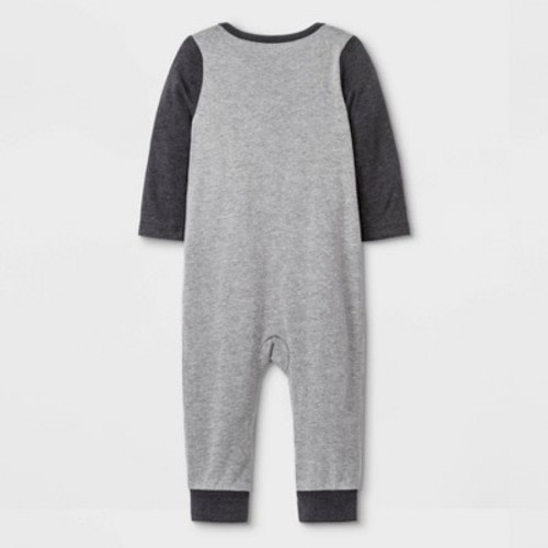 Baby Boys' 'Center Of Attention' Romper - Cat & Jack™ Gray