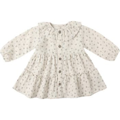 Bluebell Print Cotton Dress, 6-12M