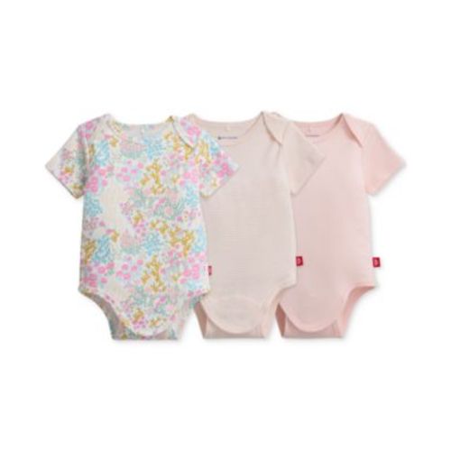 Baby Cotton Bodysuits, 3 Pack