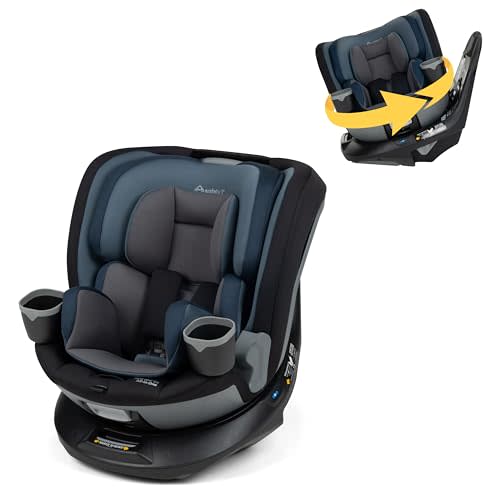 Safety 1st Turn and Go 360 ST Rotating All-in-One Convertible Car Seat, SafetySwivel Technology, SecureTech Installation, 3-in-1 Rear-Facing, Forward-Facing, Booster, 5-100 lbs, Dark Triad
