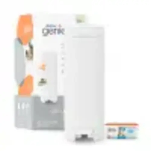 Diaper Genie Infant Deluxe Pail with 9 Easy Roll Bags, White