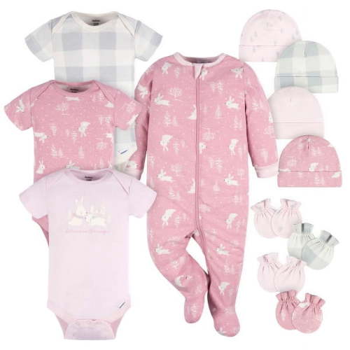 Gerber Baby Girl Layette Bundle, 12-Piece, Newborn - 6/9M