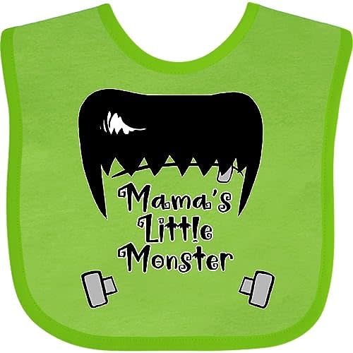 inktastic Halloween Mama's Little Monster Frankenstein Baby Bib
