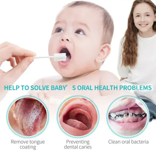 Baby Tongue Cleaner, Newborn Toothbrush, 48PCS Disposable Infant Toothbrush Clean Mouth,Gauze Gum Cleaner Oral Cleaning Stick Dental Care - TikTok Shop