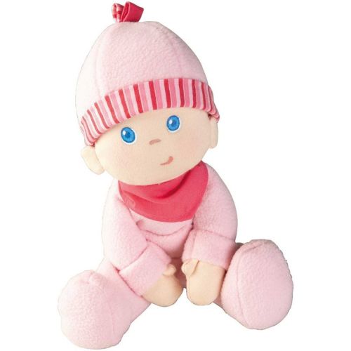 HABA Doll Snug Up Luisa 8" My First Baby Doll, Machine Washable & Safe for Birth & Up, Newborn Toys for Baby Shower Gifts