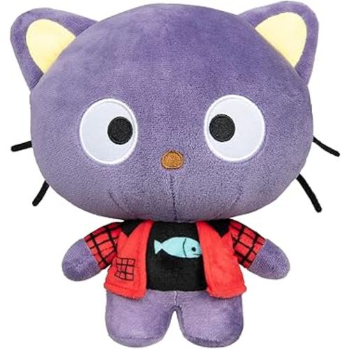 Jazwares Hello Kitty and Friends Series 2, Chococat 8-inch Punks Plush - Officially Licensed Sanrio Product from Ages 6+