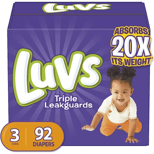 Luvs Diapers Size 3 92 Count