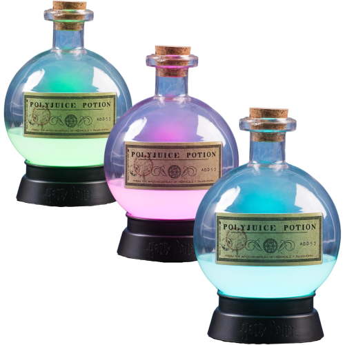 Fizz Creations Harry Potter Potion Mood Lamp Multicolor. Polyjuice Potion Lamp. LED Illuminated Color Changing Night Light. Harry Potter Halloween Decorations. Harry Potter Gifts.