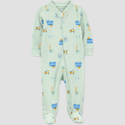 Carter's Just One You® Baby Boys' Transportation Sleep N' Play - Green 6M