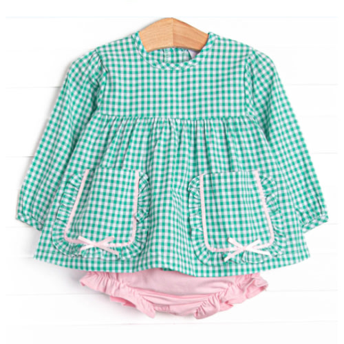 Sage and Satin Diaper Set, Green – Stitchy Fish