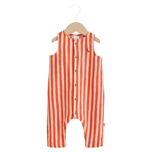 Just Chillin' Stripe Romper, 3-6M