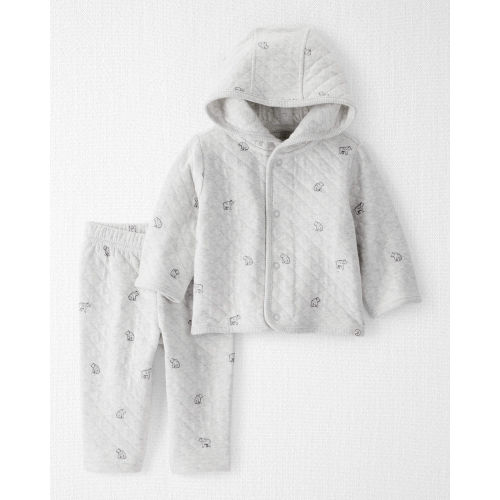 Baby Girl 2-Piece Cardigan & Pants Set Made with Organic Cotton - Little Planet | Carter's