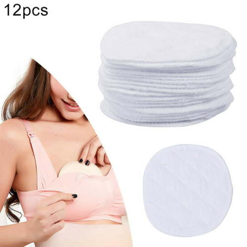 Walbest 12 Pack 3-layer Washable Cotton Nipple Pads, Quick Dry Women Nursing Breast Pad Baby Feeding Accessories