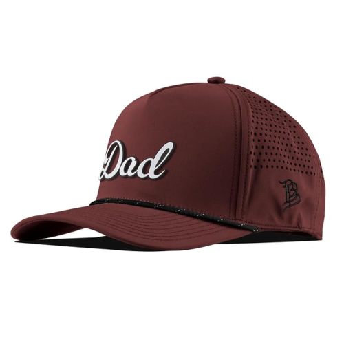 Branded Bills Dad Script 5 Panel Rope, Lightweight, Comfortable Baseball Cap