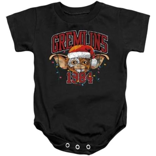 Popfunk Classic Gremlins Varsity Christmas Unisex Infant Snap Suit for Baby