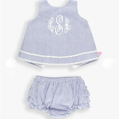 Ric Rac Swing Top and Bloomer Set | RuffleButts & RuggedButts