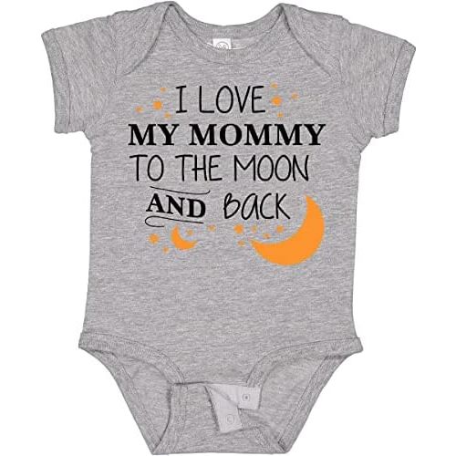 inktastic I Love My Mommy To the Moon and Back Baby Bodysuit