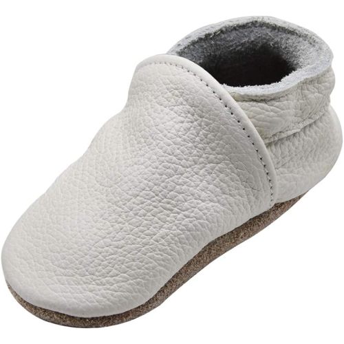 iEvolve Baby Leather Shoes Soft First Walker Shoes Crib Shoes Moccasins for Toddlers
