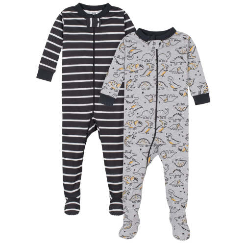 2-Pack Baby & Toddler Boys Dino Snug Fit Footed Cotton Pajamas – Gerber Childrenswear