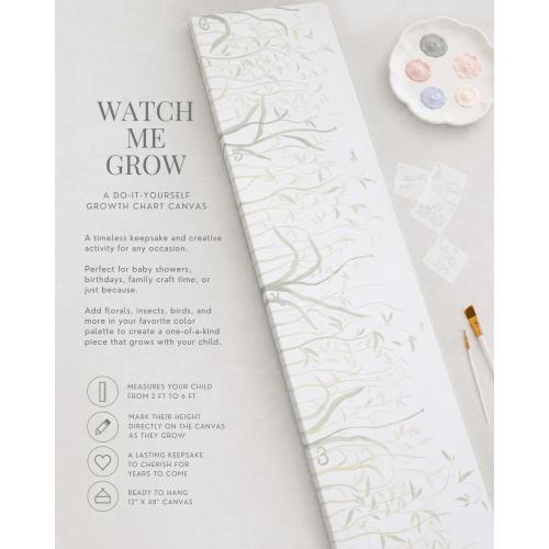 Watch Me Grow | Interactive DIY Growth Chart Canvas