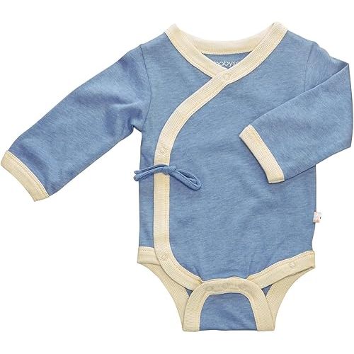 Babysoy Baby Kimono Wrap Around Onesie Bodysuit