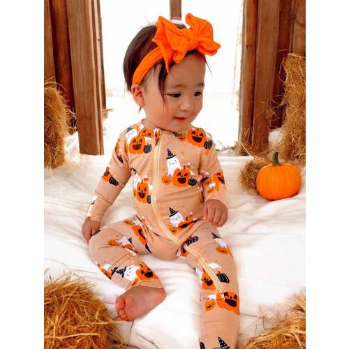 2-Way Convertible Zip Romper, Halloween Cluster
