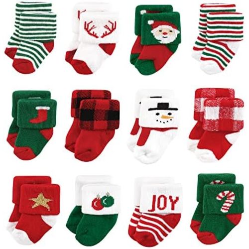 Hudson Baby Unisex Baby Cotton Rich Newborn and Terry Socks