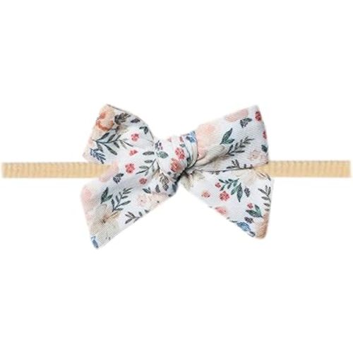 Copper Pearl Baby Bows Headbands for Baby Girls – Newborn Headband Bows, Infant Hair Bows for Baby Girl, Nylon Baby Girl Bows & Headbands, Autumn